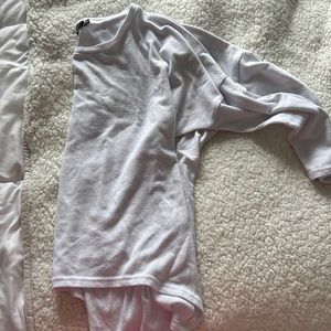 White high low sweater